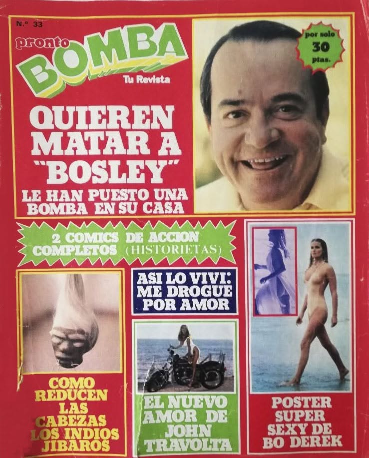 BOMBA magazine side cover Issue 33  May 1980