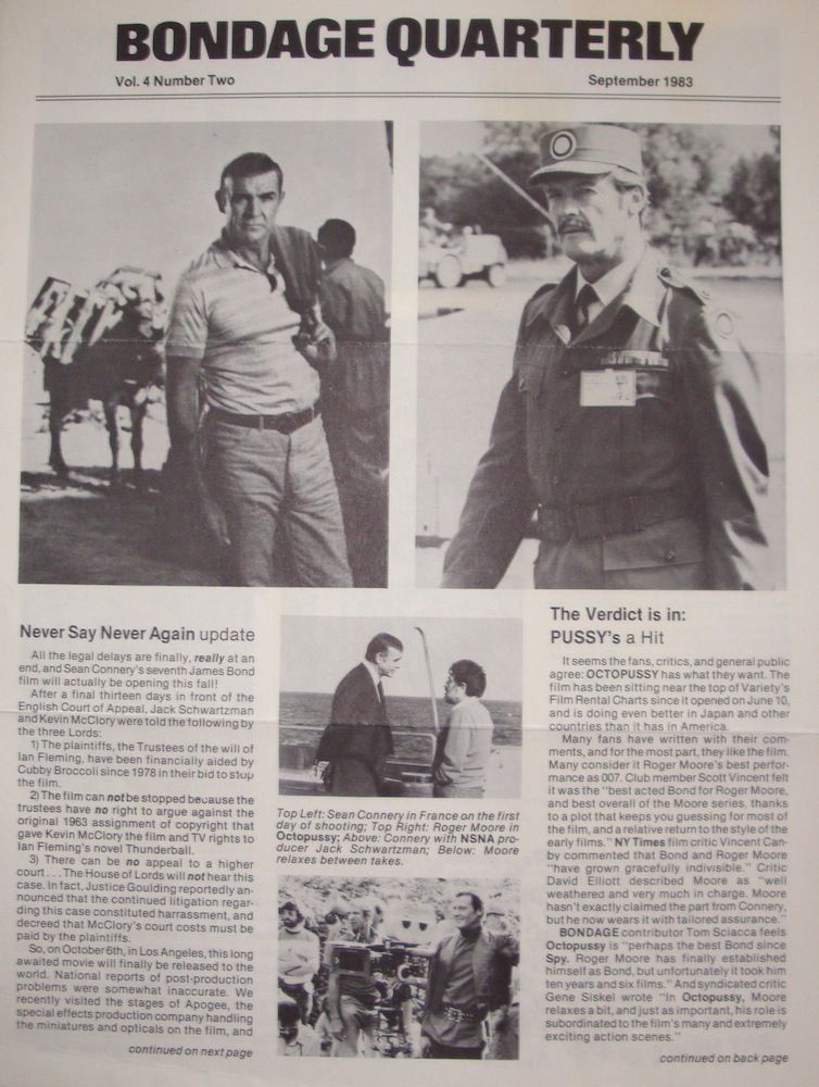 BONDAGE QUARTERLY magazine cover Vol 4 # 2 - September 1983