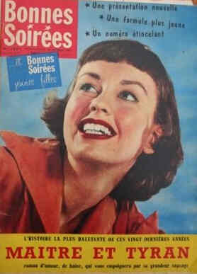 BONNES SOIREES magazine side cover Issue 1861 13 October 1957