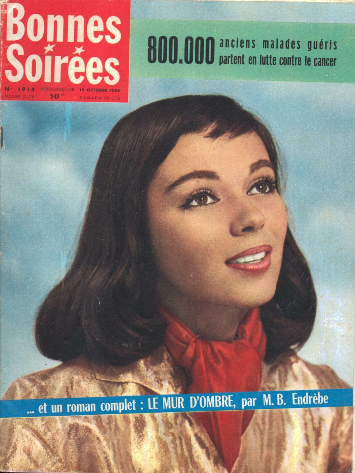 BONNES SOIREES magazine side cover Issue 1914 19 October 1958