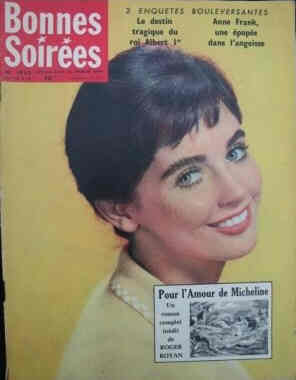 BONNES SOIREES magazine side cover Issue 1932 22 February 1959