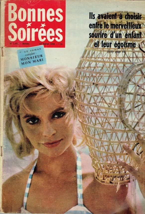 BONNES SOIREES magazine side cover Issue 1952 15 July 1959