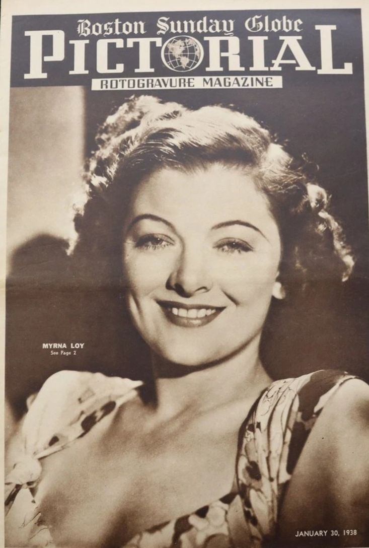 BOSTON SUNDAY GLOBE PICTORIAL magazine side cover 30 January 1938