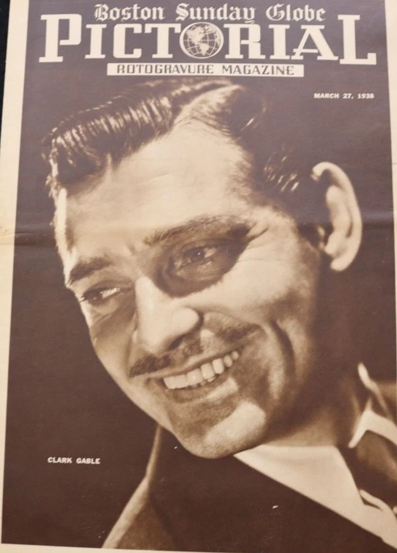 BOSTON SUNDAY GLOBE PICTORIAL magazine side cover 27 March 1938