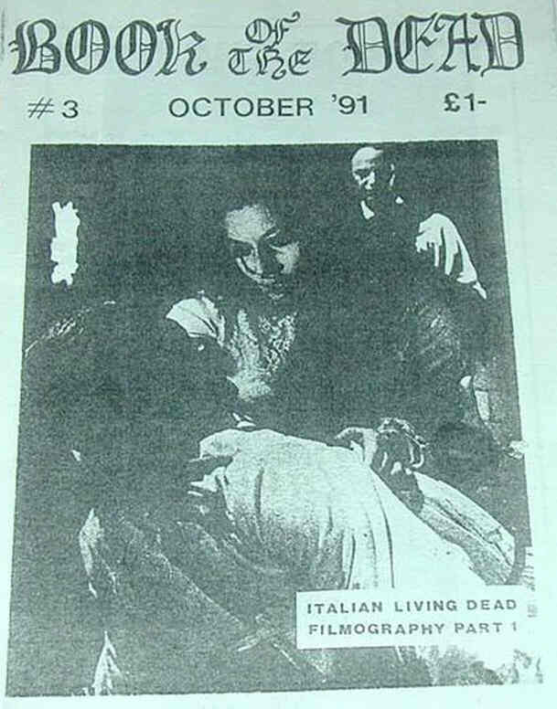BOOK OF THE DEAD magazine cover Issue 3 October 1991