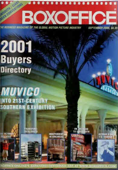 BOXOFFICE magazine side cover September 2000