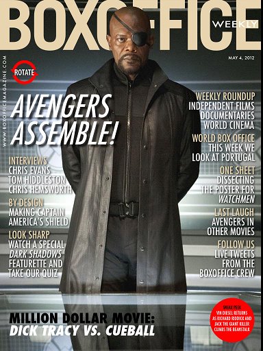 BOXOFFICE WEEKLY magazine side cover 4 May 2012