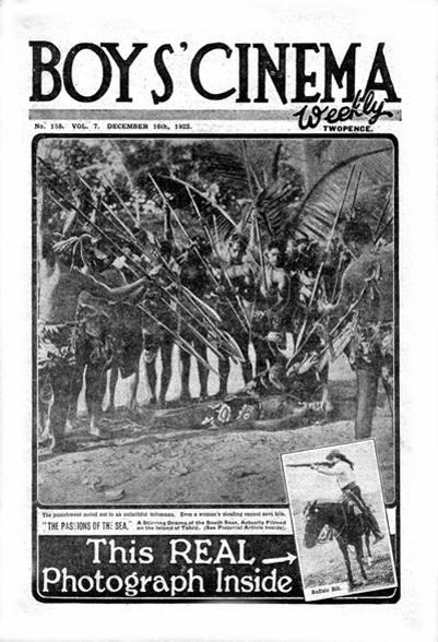 BOYS CINEMA magazine cover Issue 158 16 December 1922