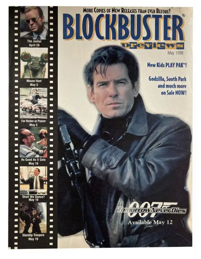BLOCKBUSTER PREVIEWS magazine cover  May 1998