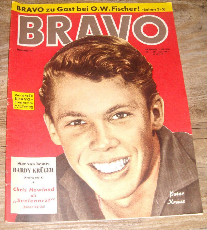BRAVO magazine side cover Issue 14 3 April 1960