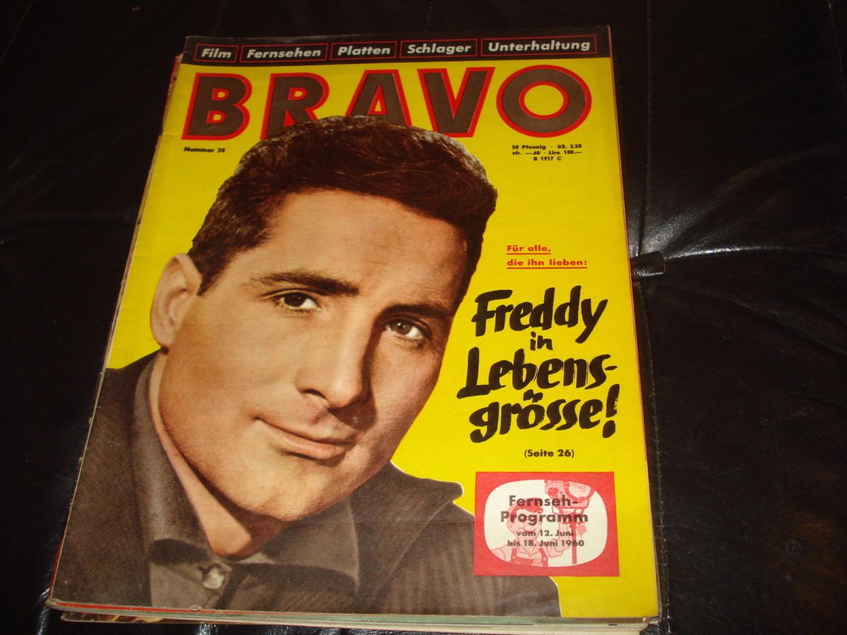 BRAVO magazine side cover Issue 24 12 June 1960