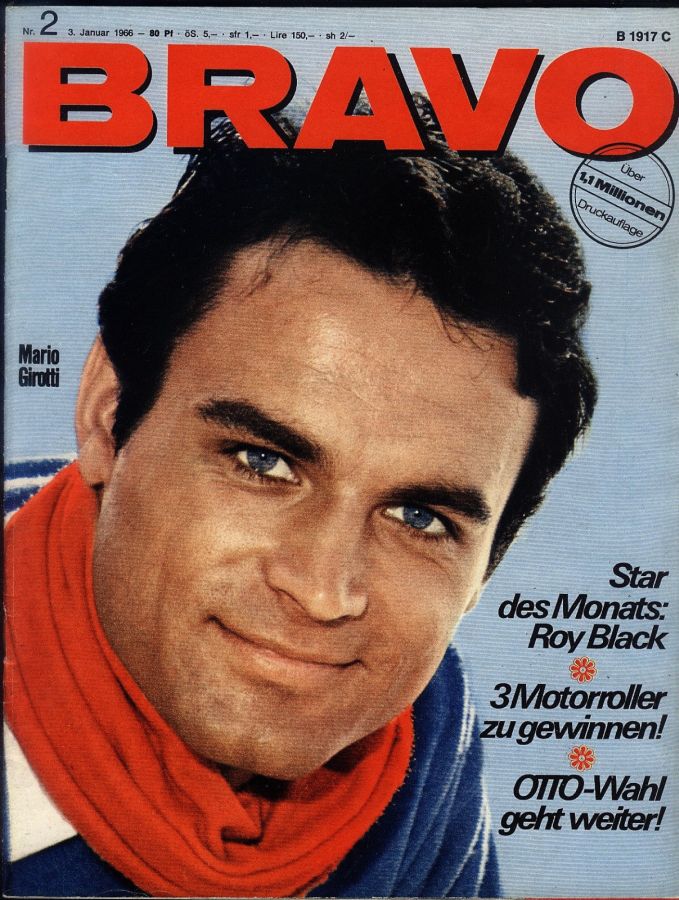 BRAVO magazine cover Issue 2 3 January 1966