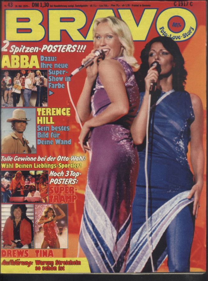 BRAVO magazine cover Issue 43 18 October 1979