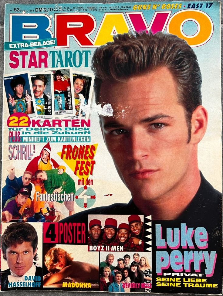 BRAVO magazine side cover Issue 53 22 December 1992