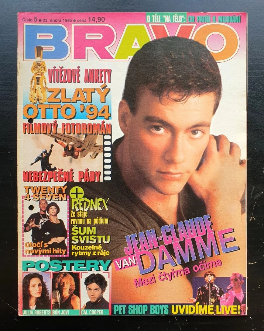 BRAVO CZECH magazine side cover  February 1995