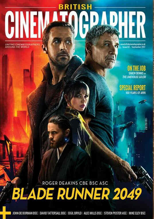 BRITISH CINEMATOGRAPHER magazine side cover Issue 83  September 2017