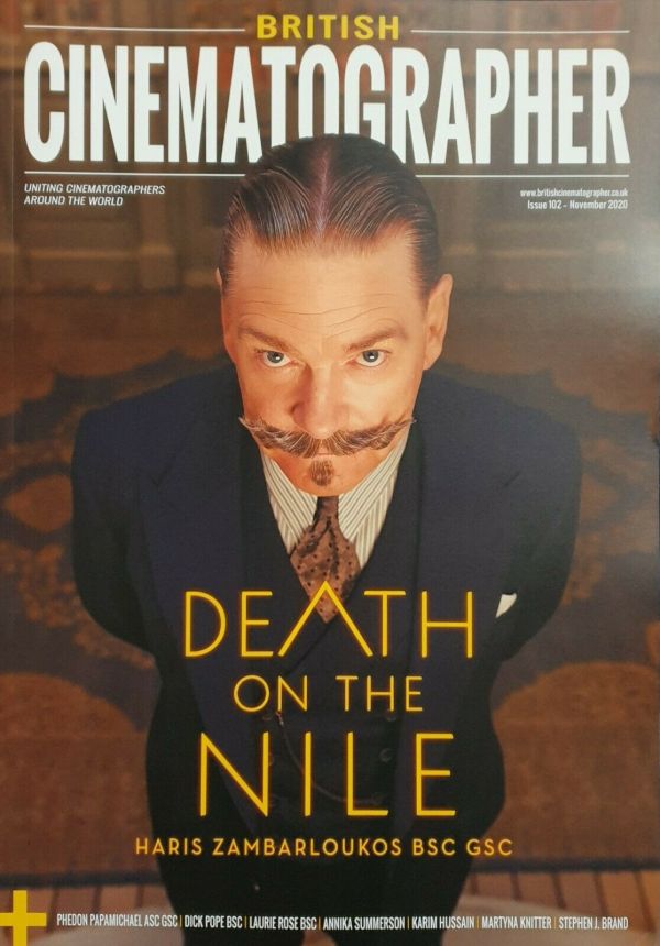 BRITISH CINEMATOGRAPHER magazine side cover Issue 102  November 2020