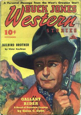BUCK JONES WESTERN STORIES magazine cover Issue 1  Vol 1 # 1 November 1936