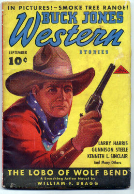 BUCK JONES WESTERN STORIES magazine cover Issue 3  Vol 1 # 3 September 1937