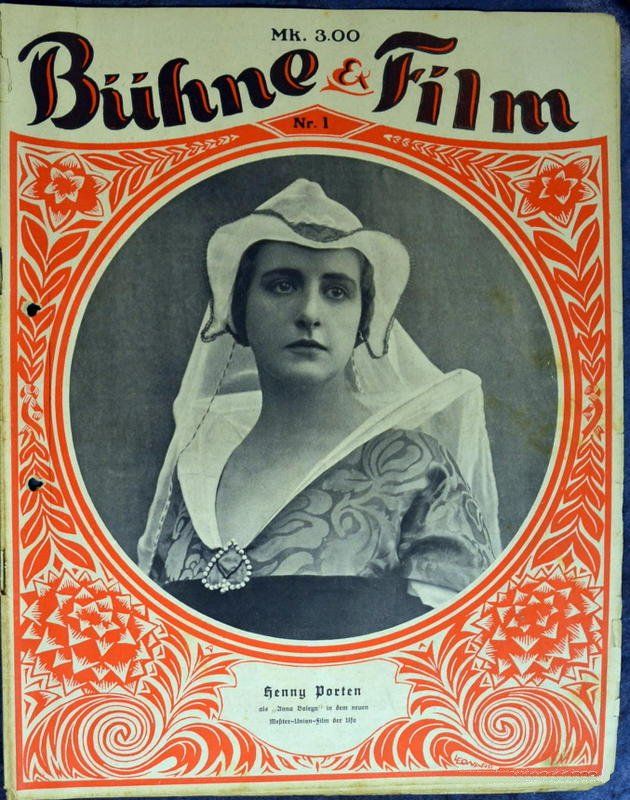 BUHNE UND FILM magazine cover Issue 1  1921