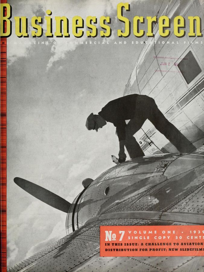 BUSINESS SCREEN magazine side cover  Vol 1 # 7  1939
