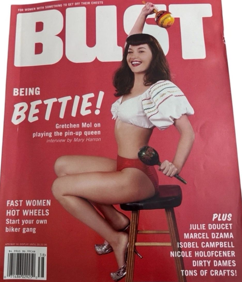 BUST magazine side cover  April/May 2006