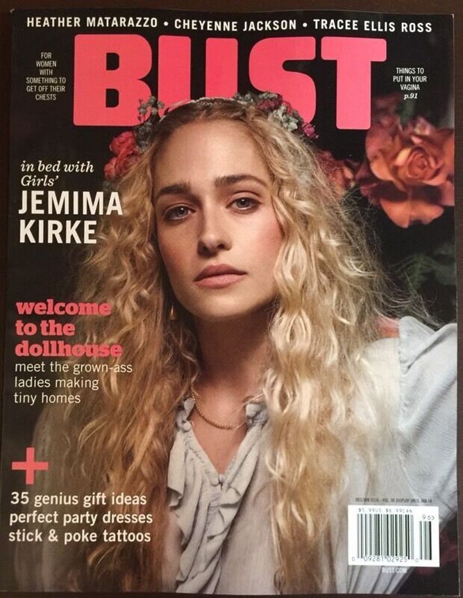 BUST magazine cover  December 2015/ January 2016 