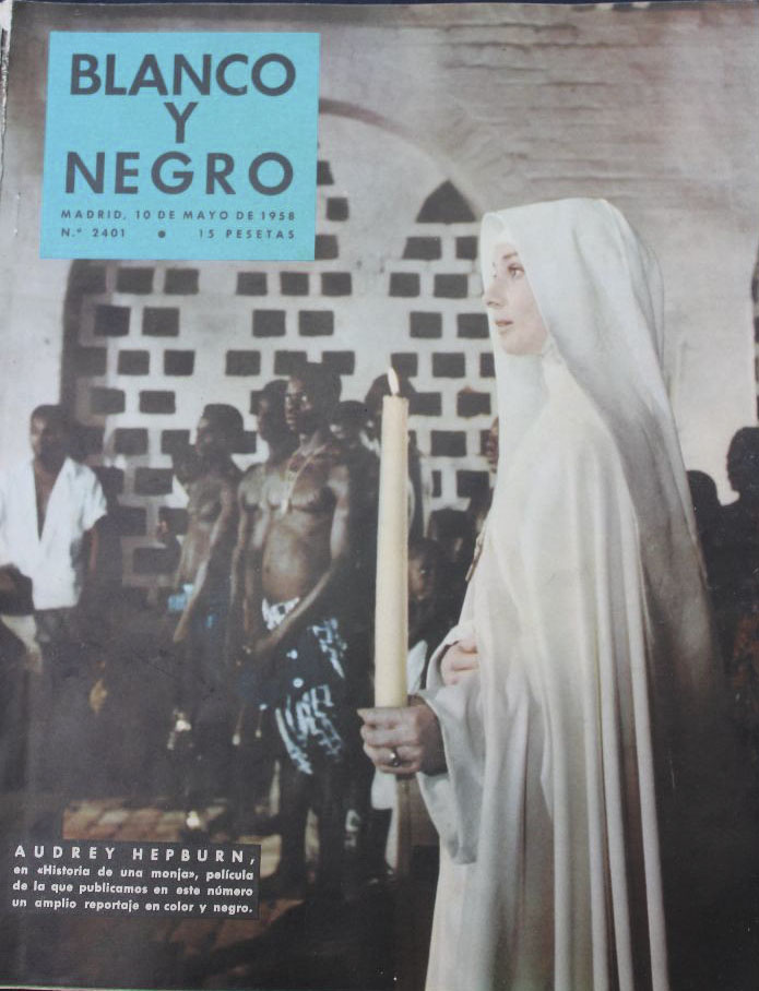BLANCO Y NEGRO magazine side cover Issue 2401   1958