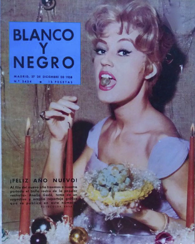 BLANCO Y NEGRO magazine side cover Issue 2434   1958