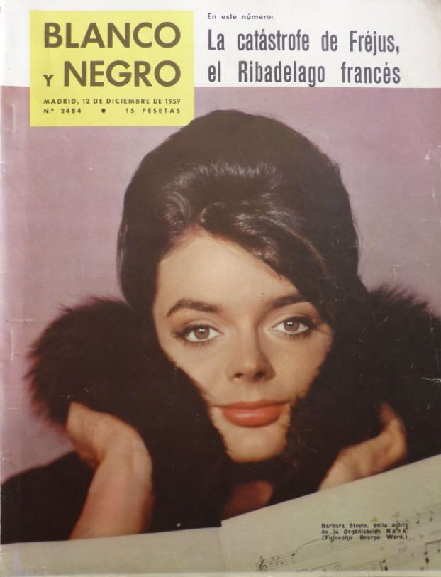 BLANCO Y NEGRO magazine side cover Issue 2484   1959
