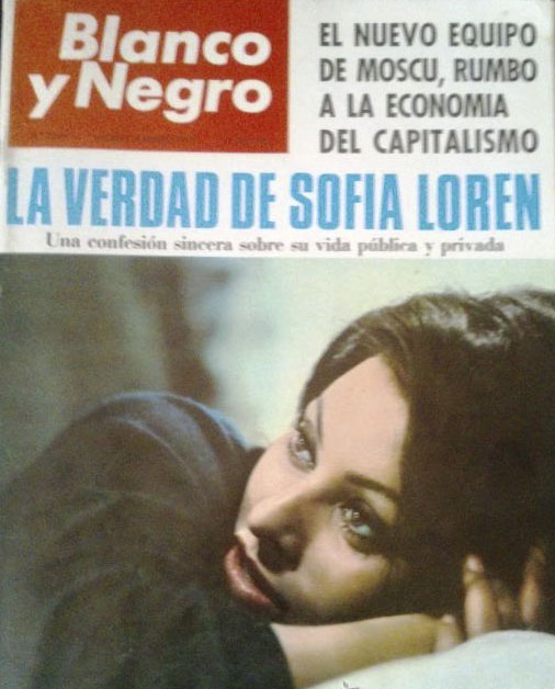 BLANCO Y NEGRO magazine side cover Issue 2749   1965