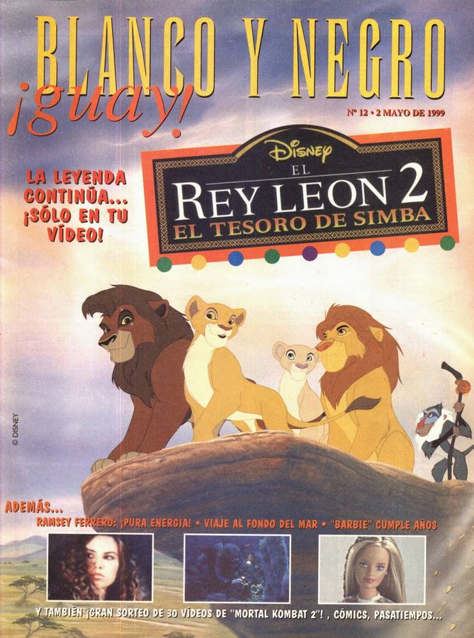 BLANCO Y NEGRO GUAY  magazine side cover Issue 12   1999