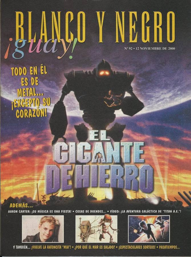 BLANCO Y NEGRO GUAY  magazine side cover Issue 92   1999