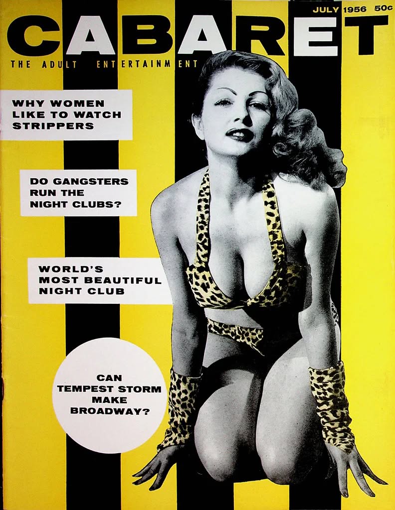 CABARET magazine side cover  July 1956