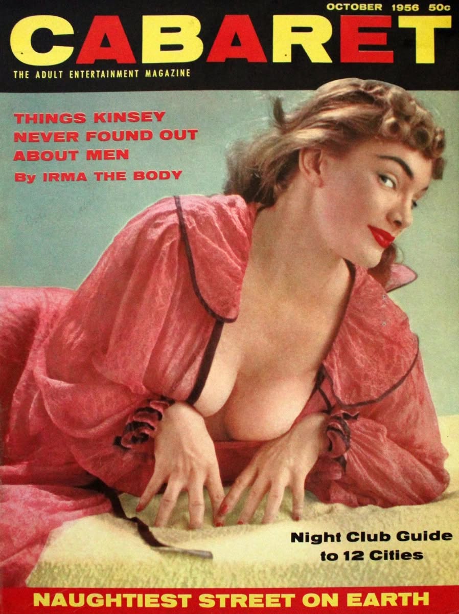 CABARET magazine side cover  October 1956
