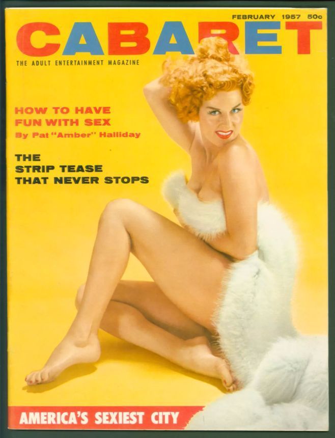 CABARET magazine side cover  February 1957