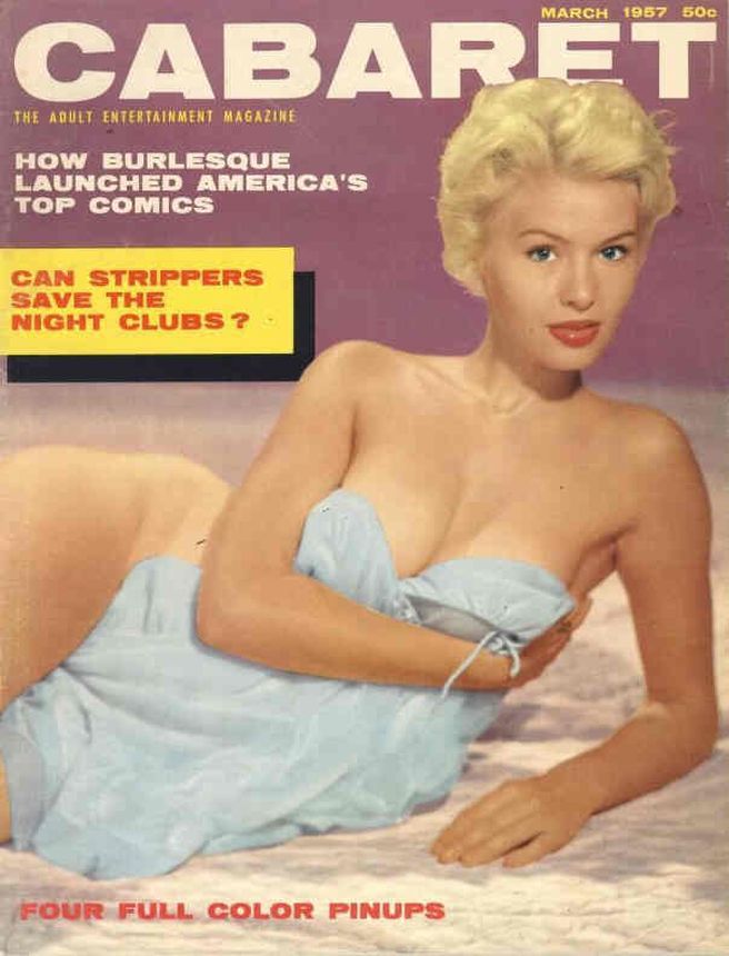 CABARET magazine side cover  March 1957