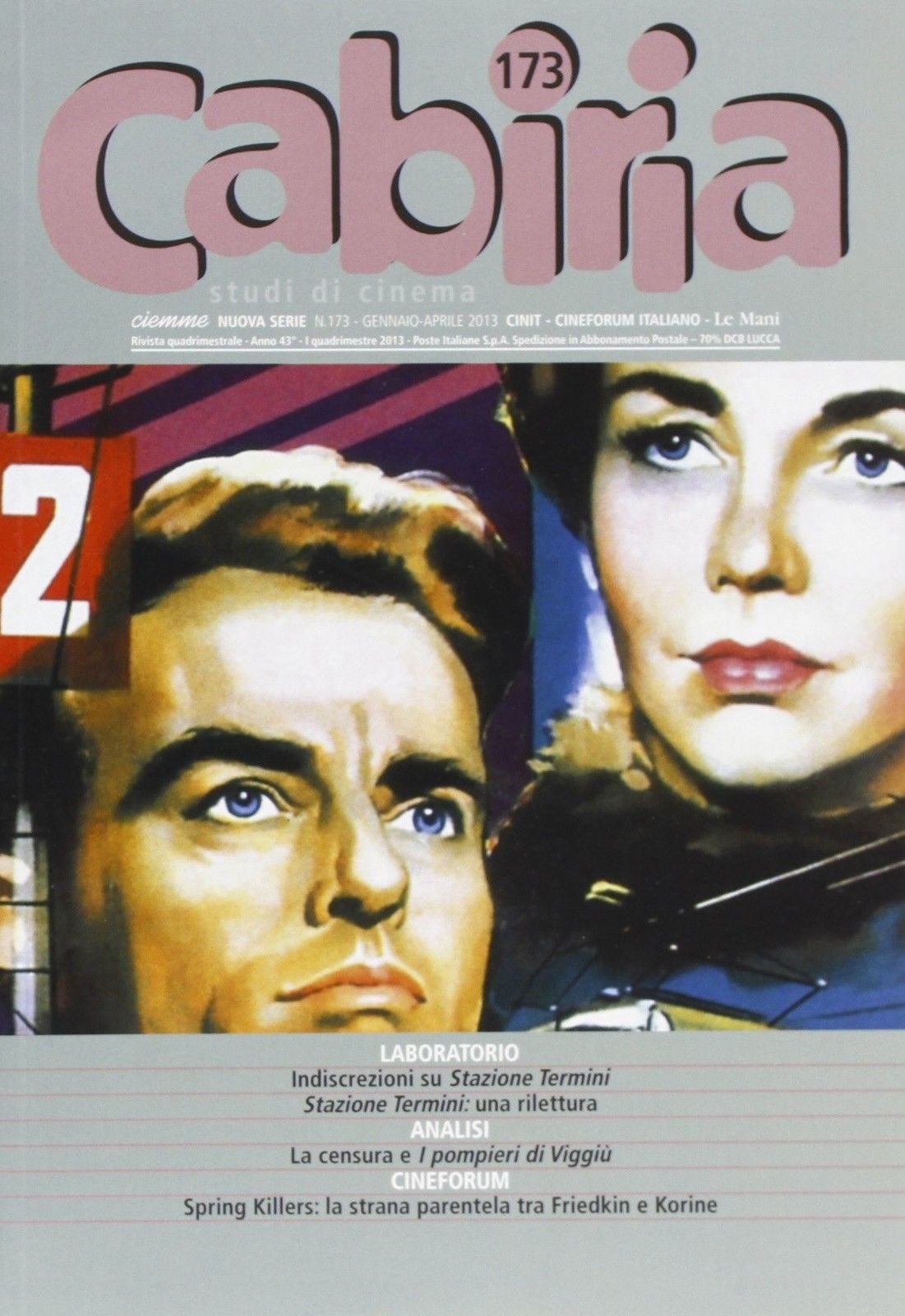 CABIRIA magazine cover Issue 173 January/April 2013