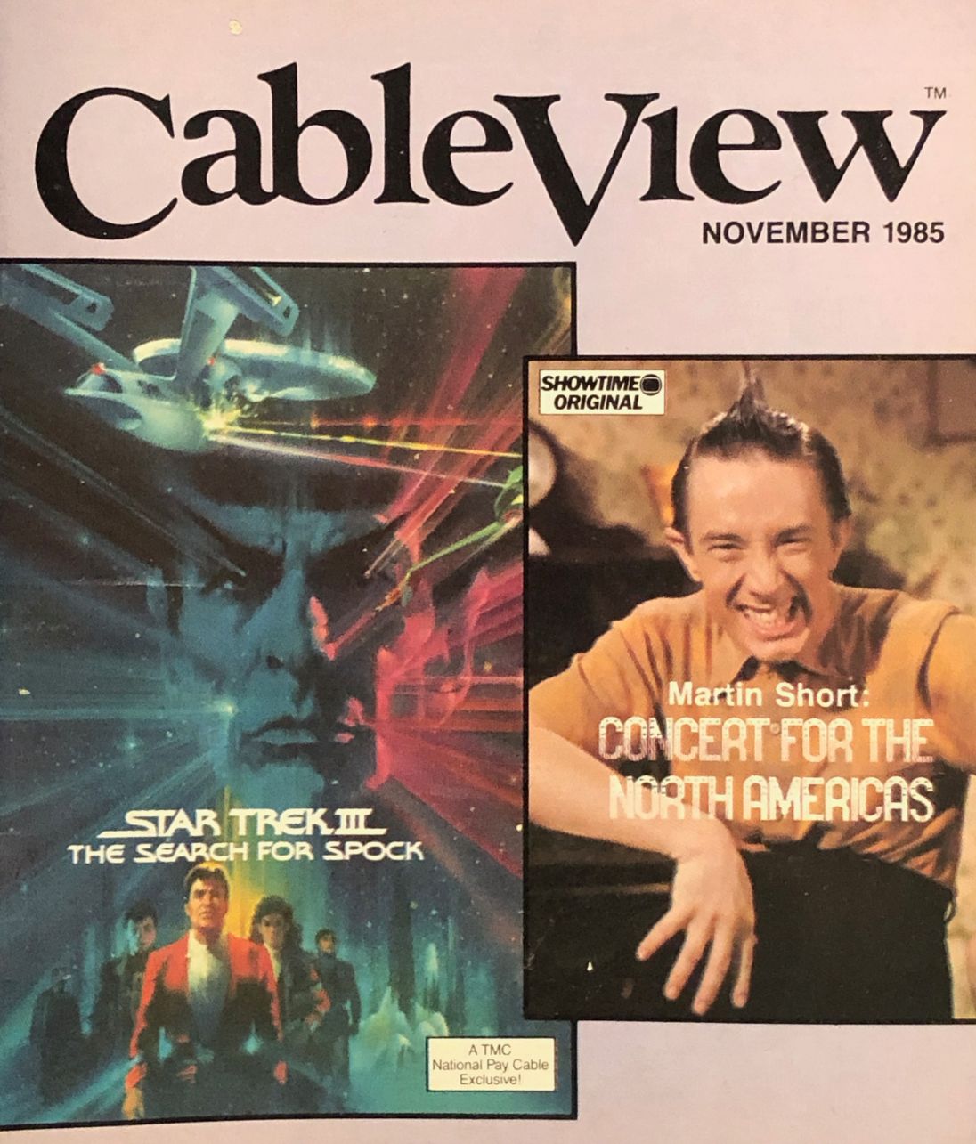CABLEVIEW magazine cover  November 1985