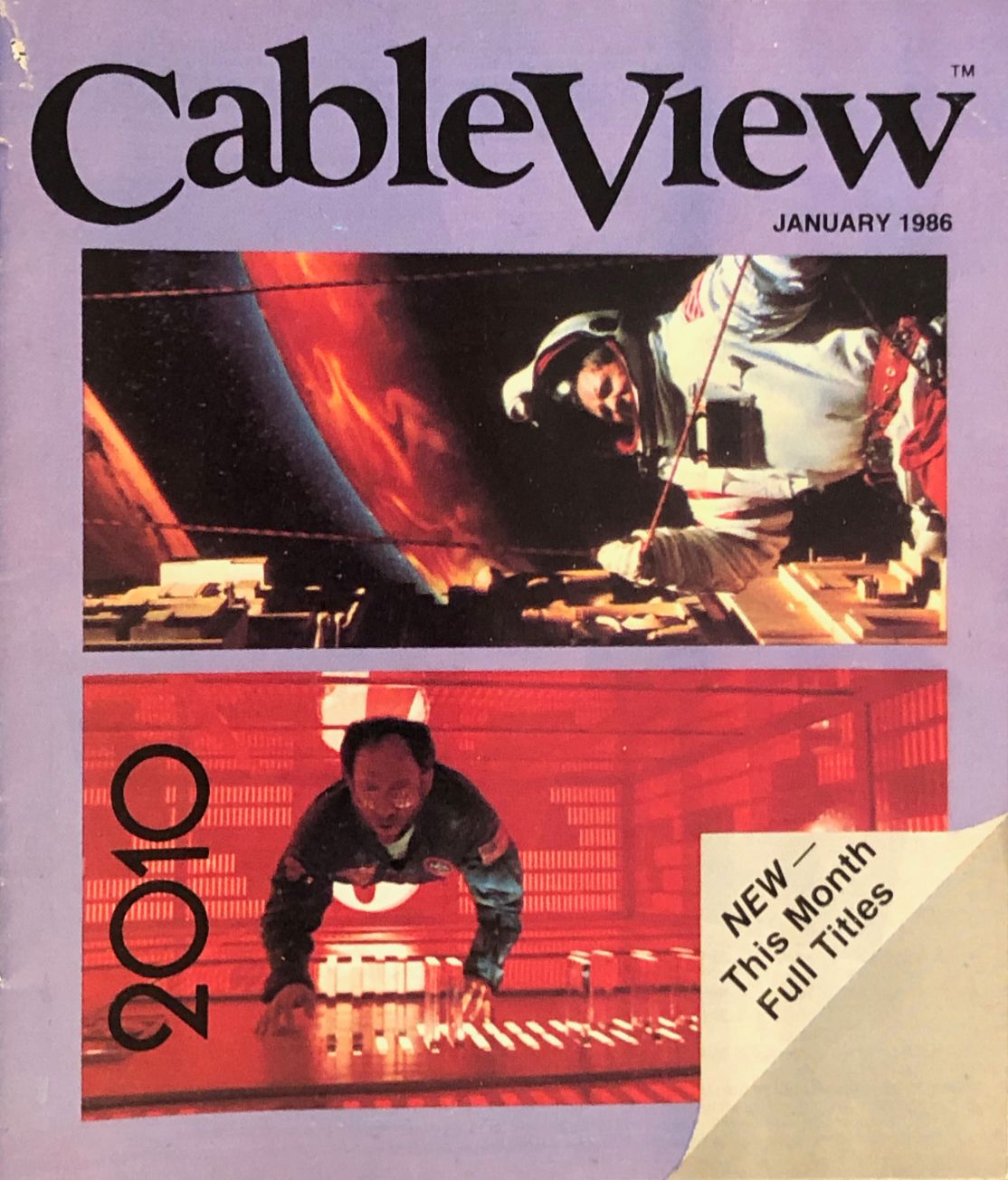 CABLEVIEW magazine cover  January 1986