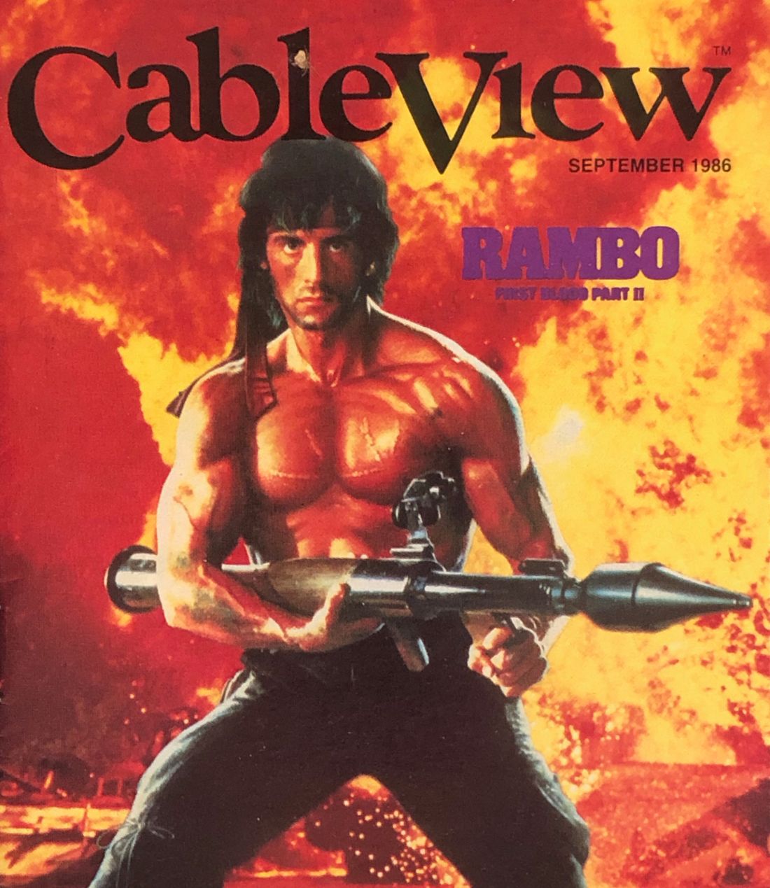CABLEVIEW magazine cover  September 1986