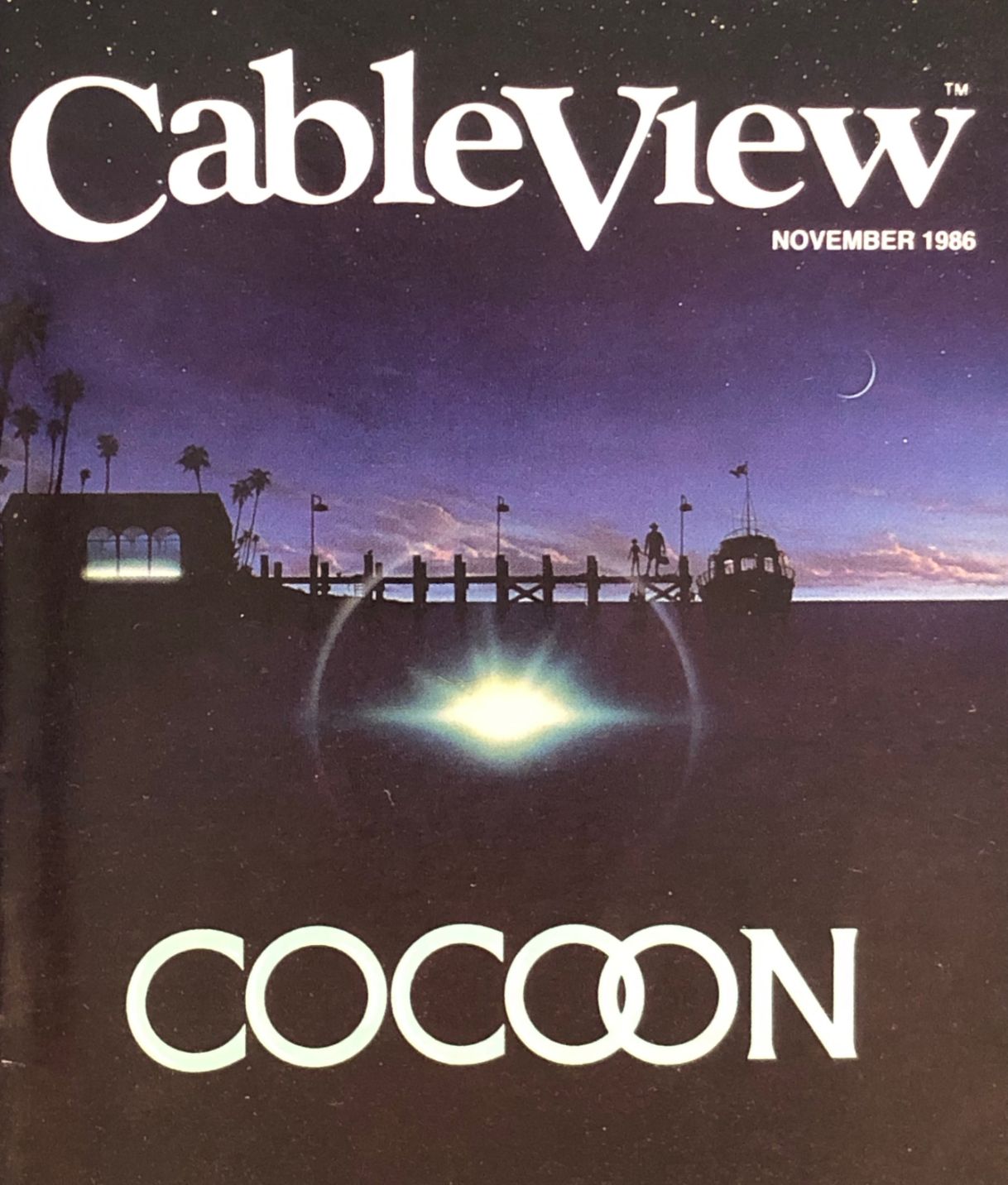 CABLEVIEW magazine cover  November 1986