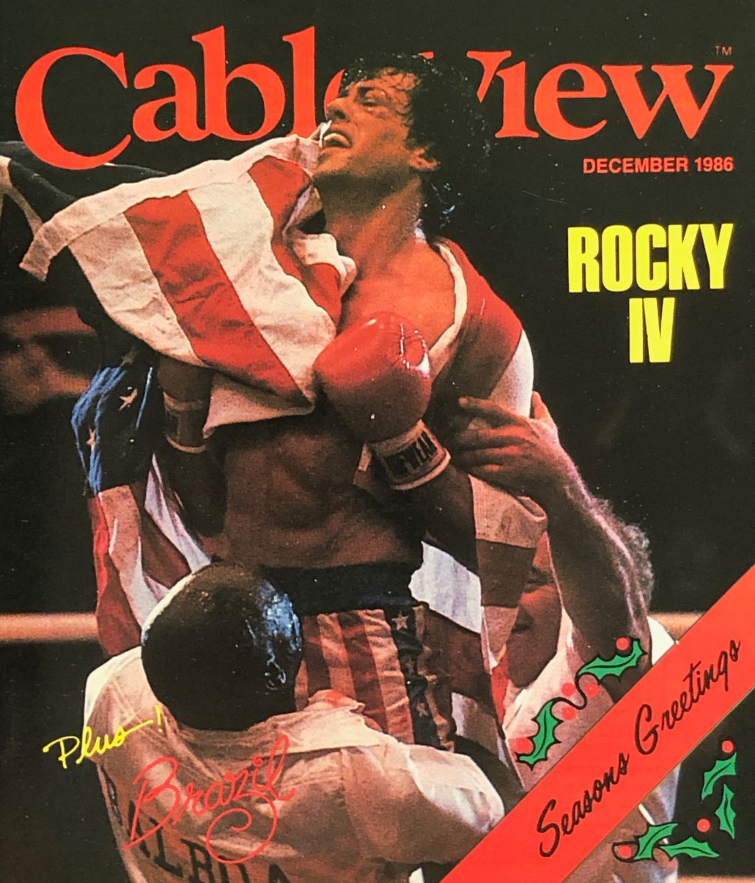 CABLEVIEW magazine cover  December 1986