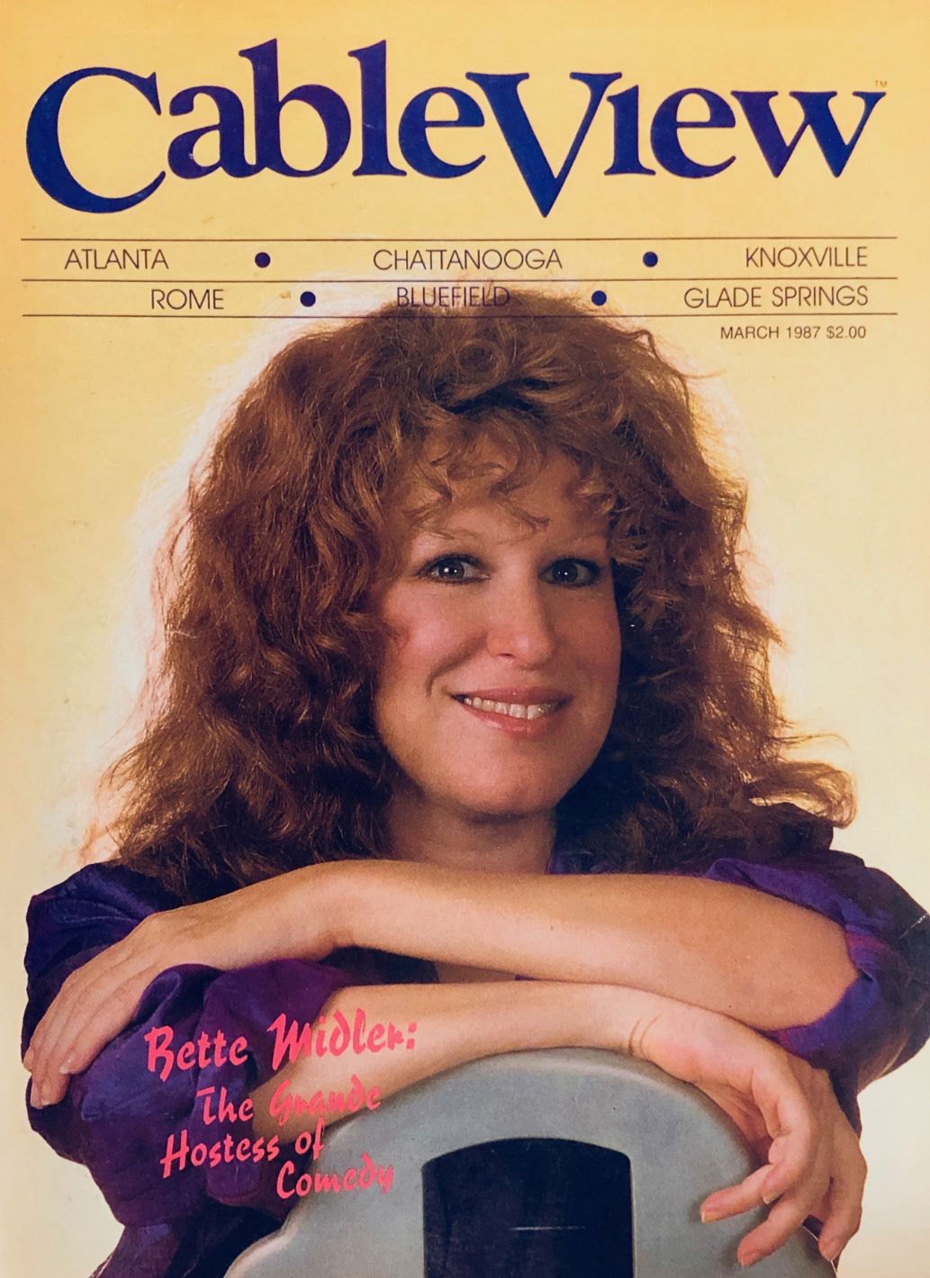 CABLEVIEW magazine cover  March 1987
