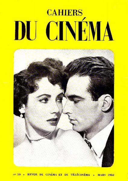 CAHIERS DU CINEMA magazine cover Issue 10 March 1952
