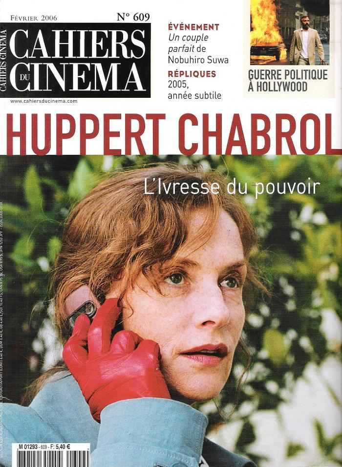 CAHIERS DU CINEMA magazine cover Issue 609 February 2006