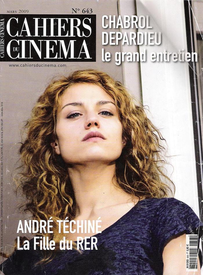 CAHIERS DU CINEMA magazine cover Issue 643 March 2009