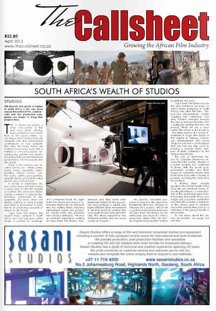 CALLSHEET magazine cover April 2012