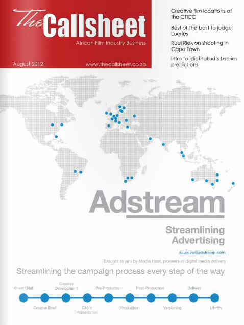 CALLSHEET magazine cover August 2012