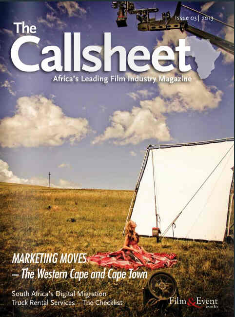 CALLSHEET magazine cover Issue 3  2013